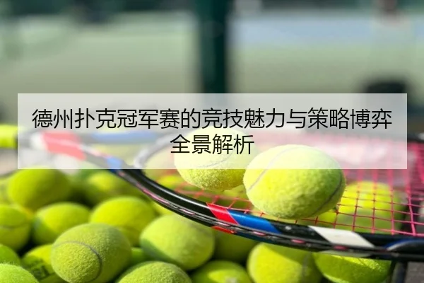德州扑克冠军赛的竞技魅力与策略博弈全景解析